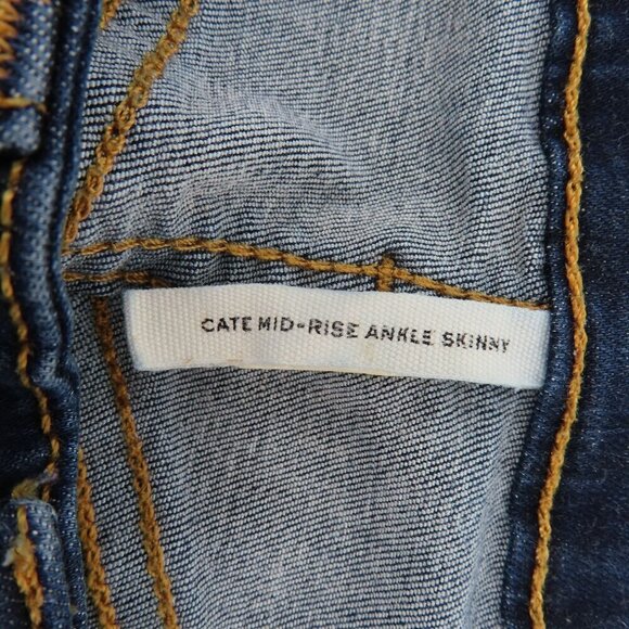 Rag & Bone Womens 25 Cate Mid Rise Ankle Skinny Dark Wash Blue Denim Jeans Pants - Picture 6 of 10